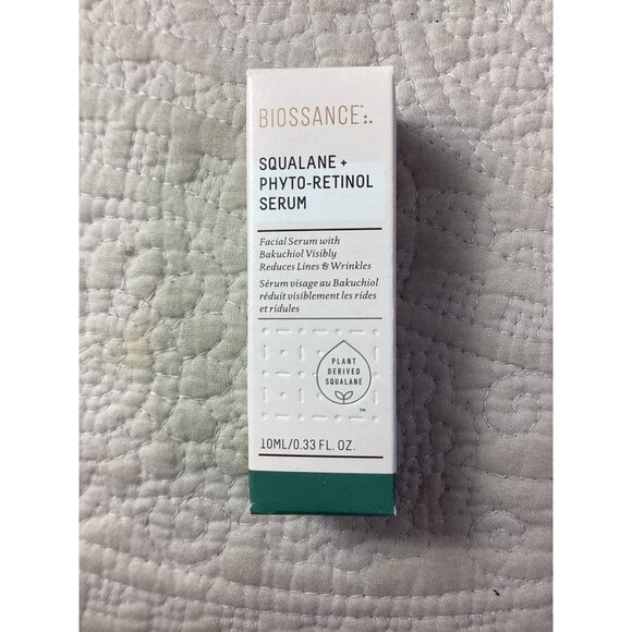Lot of 3 Biossance Squalane + Phyto-Retinol Serum two 10ml*one 5ml Facial Serum - Picture 2 of 4